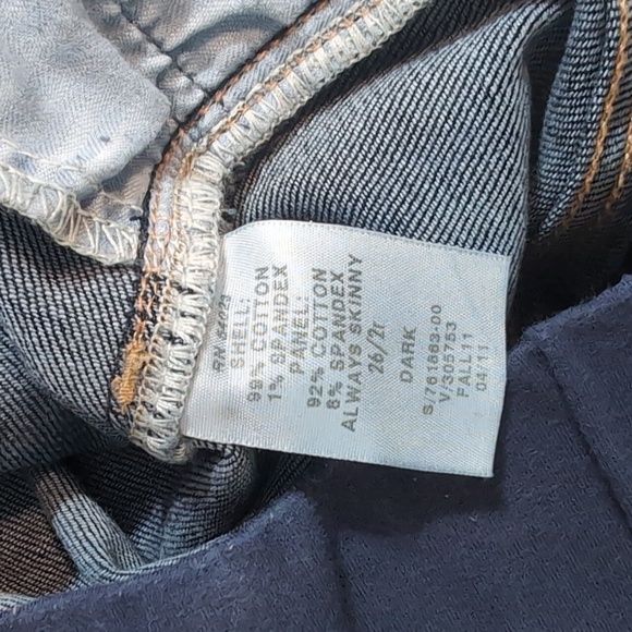 Gap Always Skinny Dark Wash Maternity Jeans - Picture 6 of 6